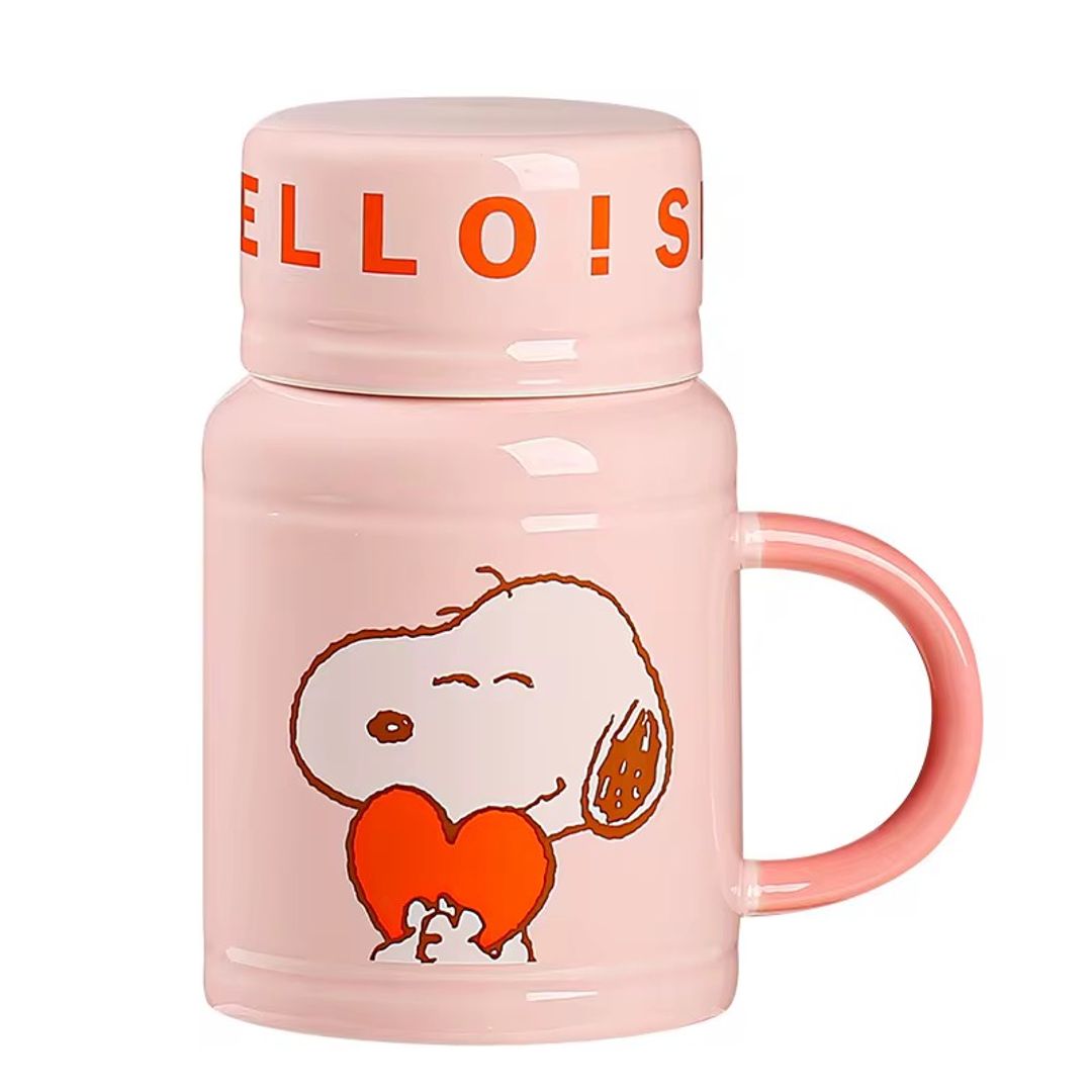 Mug snoopy tapa vaso 