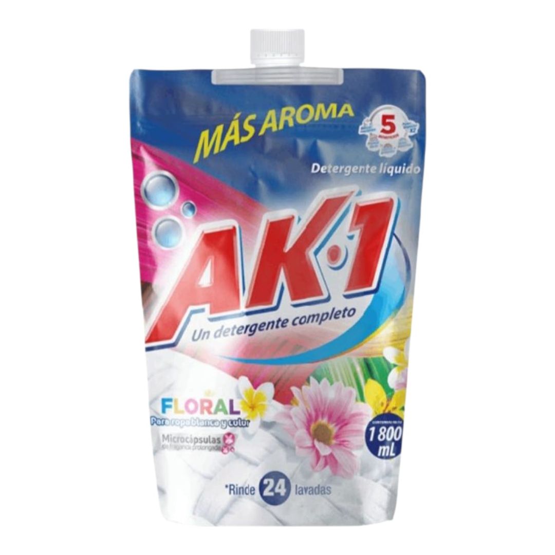  M. DETERGENTE LIQUIDO AK1 FLORAL X 1.8 LITROS DOYPACK
