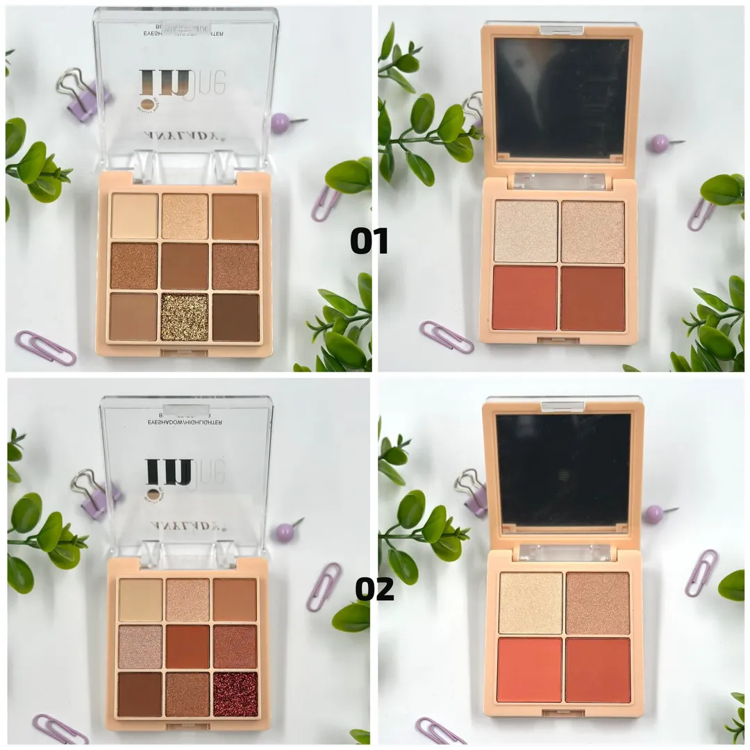 PALETA DOBLE CON ILUMINADOR Y RUBOR ANYLADY