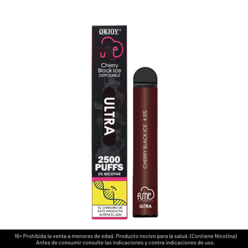 Imagen del producto Fume Ultra Cherry Black Ice 2.500 Puffs