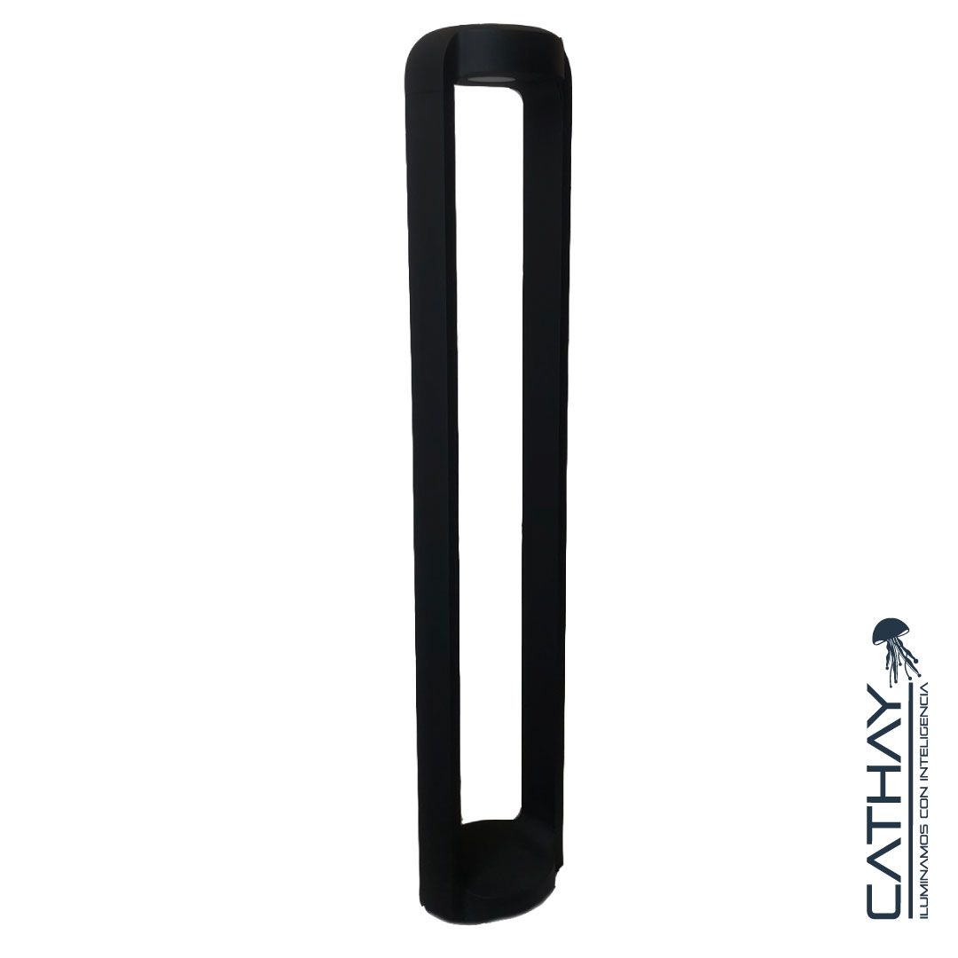 BOLARDO DE EXTERIOR CHASIS NEGRO 