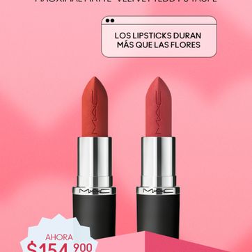MAC LIP COMBO MACXIMAL MATTE VELVET TEDDY/TAUPE - imagen 1