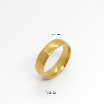 Imagen del producto ARGOLLA LISA ACERO DORADO 6MM