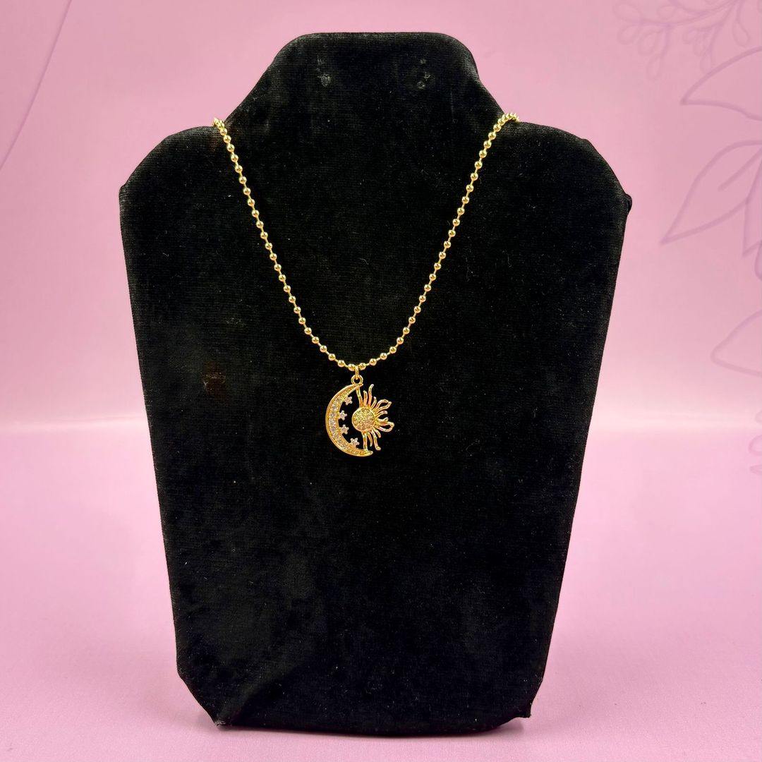COLLAR BALÍN SOL Y LUNA