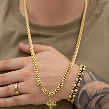 Imagen del producto Combo cubana y pulsera zigzag 