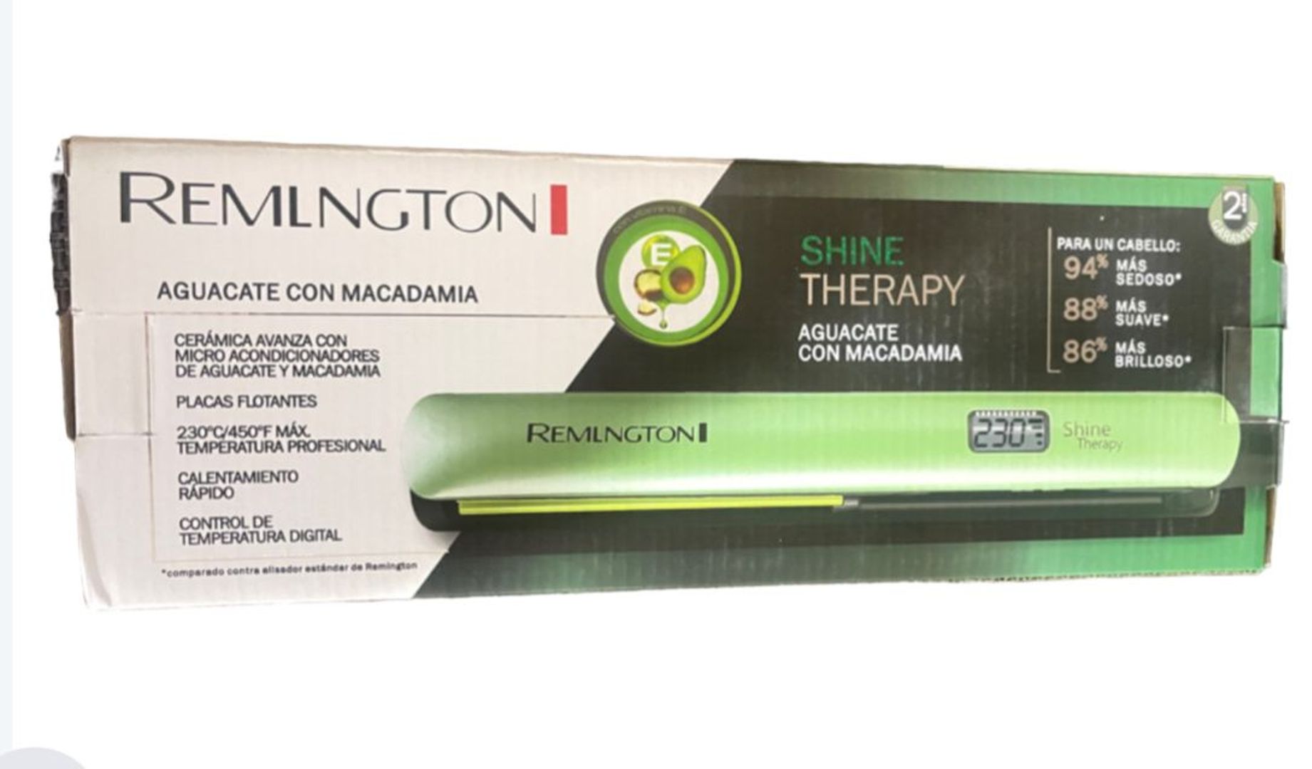 PLANCHA REMLNGTON AGUACATE MACADAMIA 