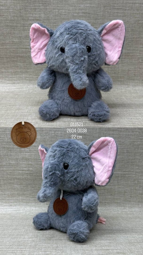 ELEFANTE GRIS DE 22 CM 