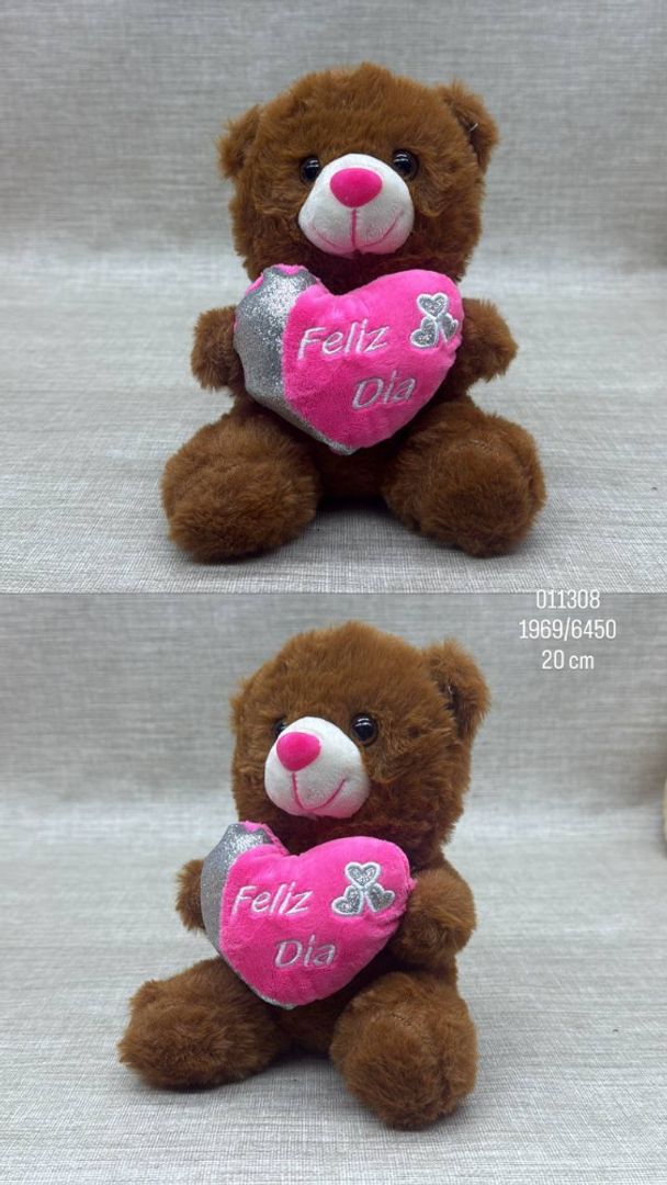 OSO CORAZON SURTIDO ECONOMICO DE 20 CM