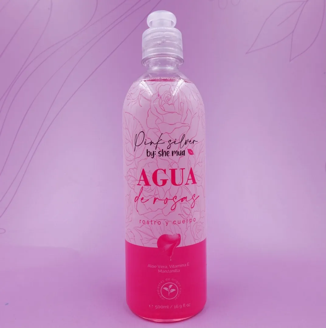 AGUA DE ROSAS 500ML PINK SILVER