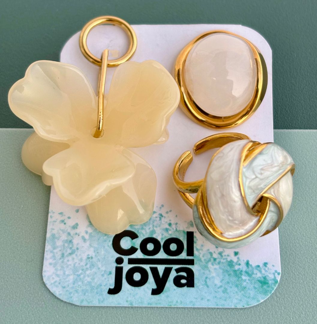 PENDIENTES FLOR NACAR