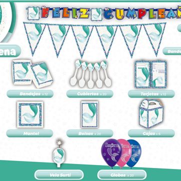 Imagen del producto DECORACIÓN COLA DE SIRENA 