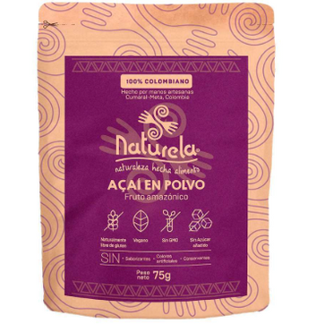 Imagen del producto ALIMENTO EN POLVO ACAI 100% X 60 GR NATURELA