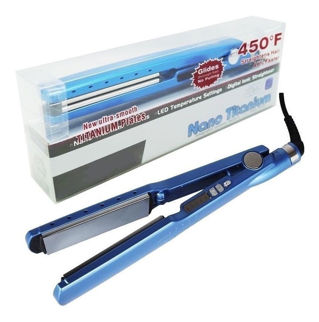 PLANCHA DE CABELLO NANO TITANIUM DELGADA