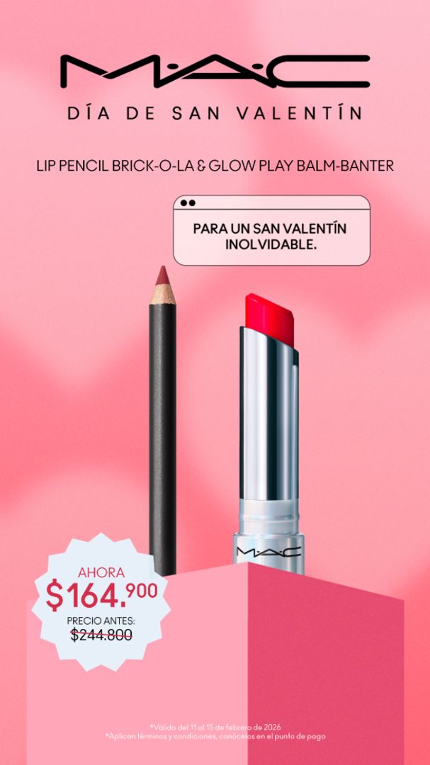 MAC LIP COMBO BRICK-O-LA & GLOW PLAY BANTER