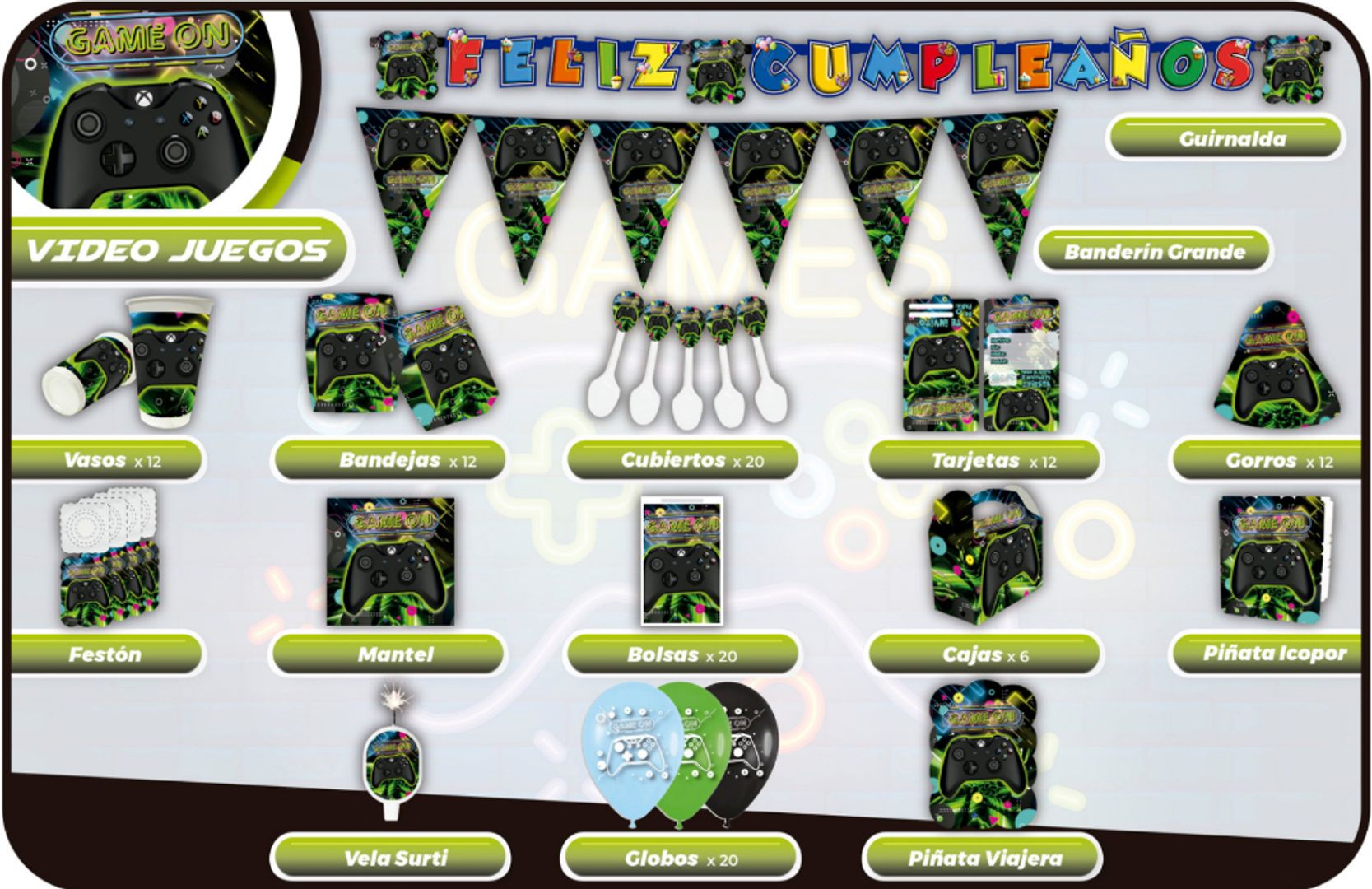 DECORACIÓN VIDEO JUEGOS