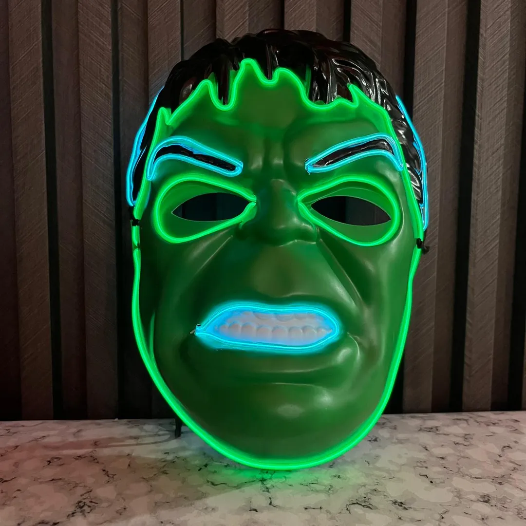 MASCARA HULK DE LUZ
