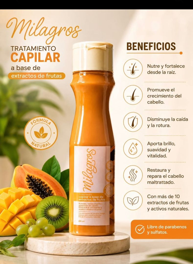Tratamiento capilar de frutas 
