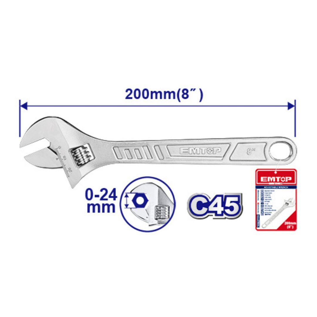 EMTOP LLAVE PESTON 8" SUPER EMTOP