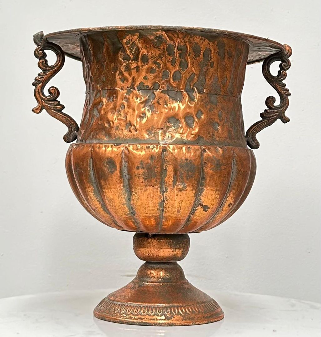 Florero metal rose gold