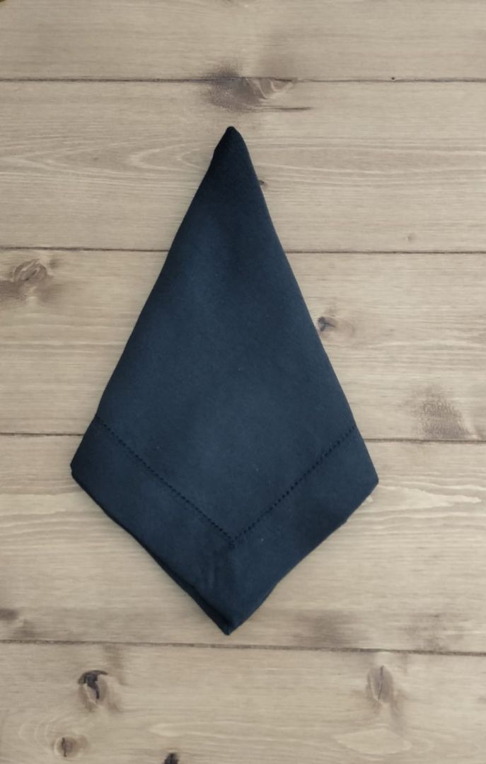 SERVILLETAS DE LINO - NEGRO