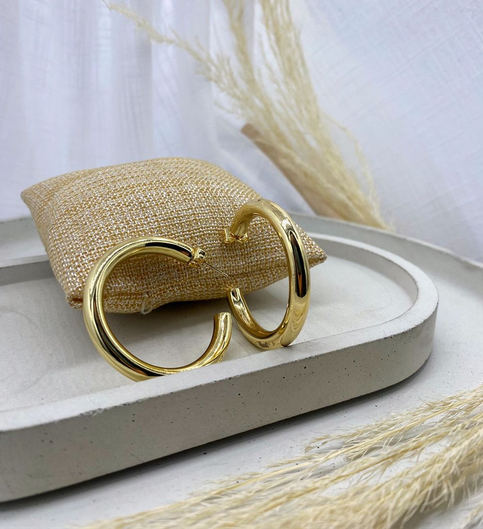 Topo candonga lisa, dorada, covergold 