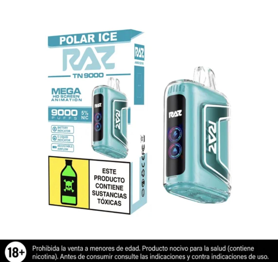 Raz Tn Polar Ice 9.000 Puffs