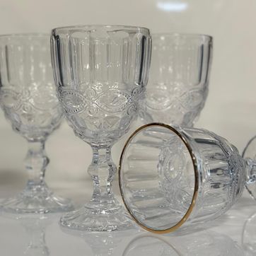  COPA ROMANCE TRASPARENTE FILO DORADO  - imagen 2