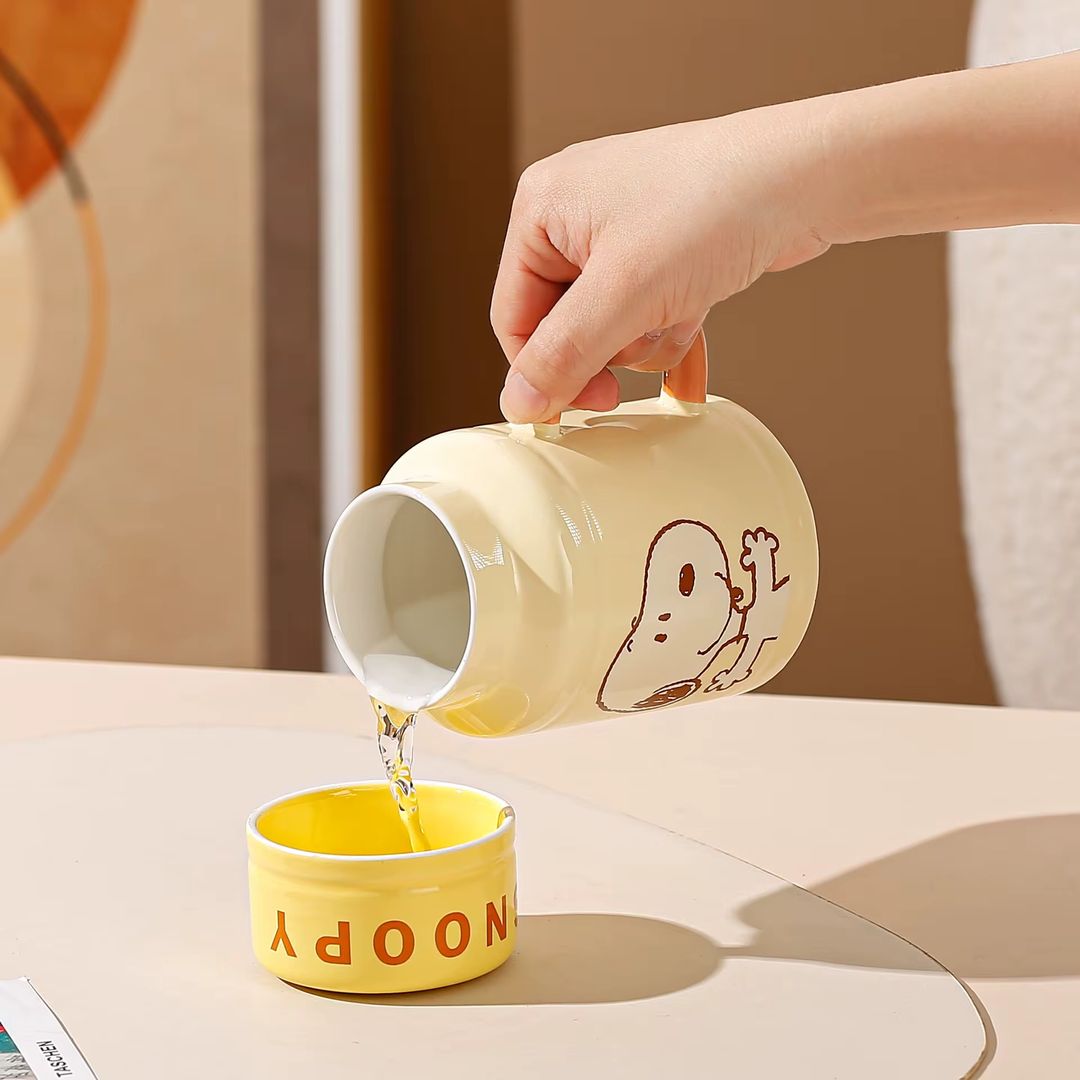 Mug snoopy tapa vaso 