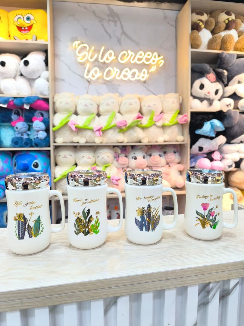 MUG TAPA ESPEJO PLANTAS FRASES