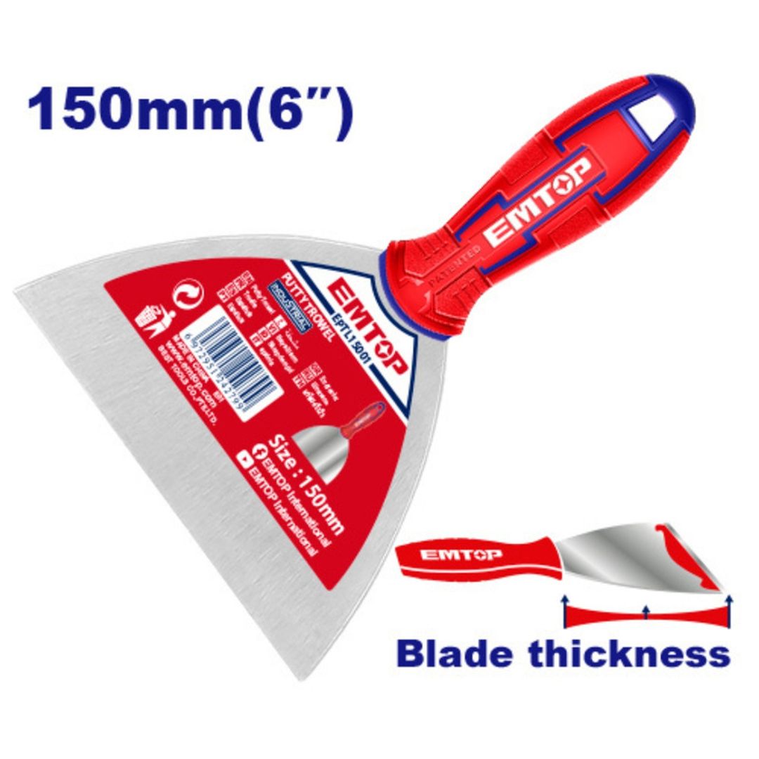 EMTOP ESPATULA 6" MANGO ENCAUCHETADO SUPER EMTOP