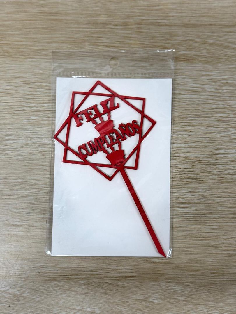 000 TOPPER PEQUEÑO "FELIZ CUMPLEAÑOS"