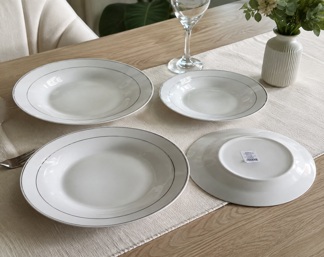 PLATO SEMI HONDO #9 TRADICIONAL "LINEA"-HAPPY