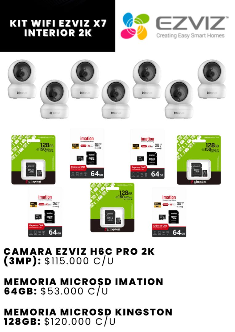 KIT WIFI EZVIZ X7 INTERIOR 2K
