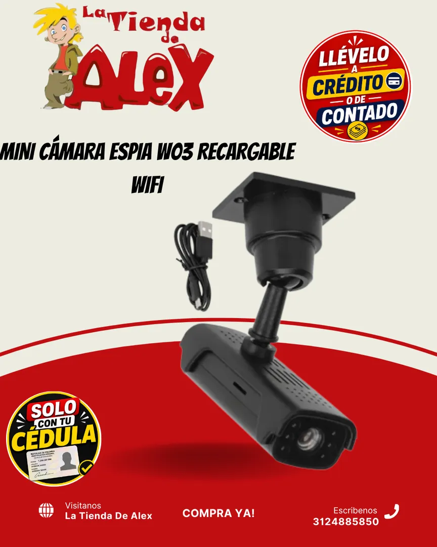 MINI CÁMARA ESPIA W03 RECARGABLE WIFI