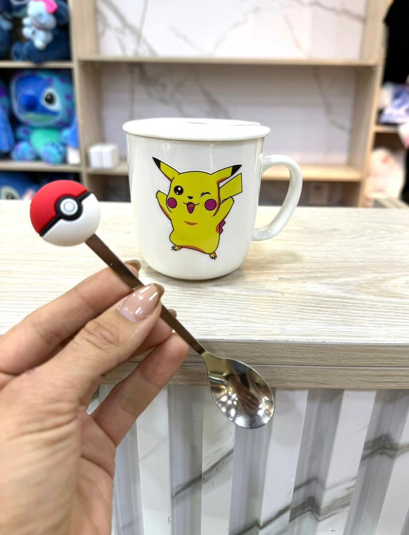 MUG TAPA CERÁMICA POKEMON
