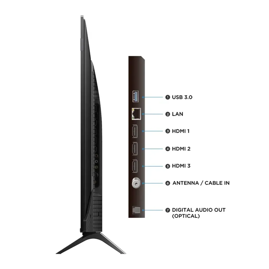 TV TCL 50" 4K-UHD LED QLED SMART TV GOOGLE