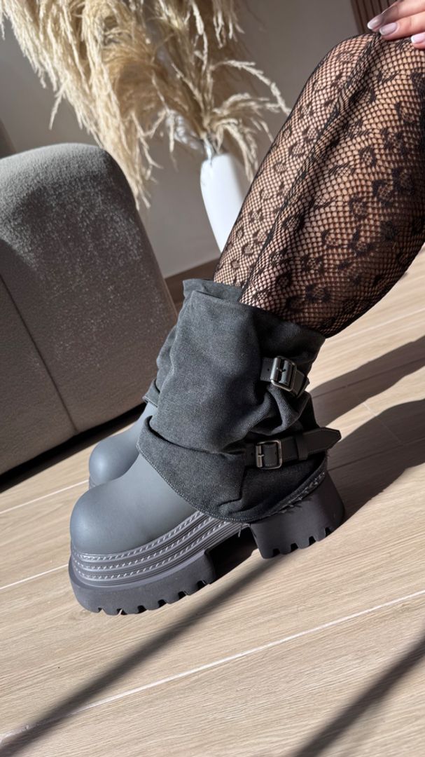 BOTAS JEAN GRIS DENIM 