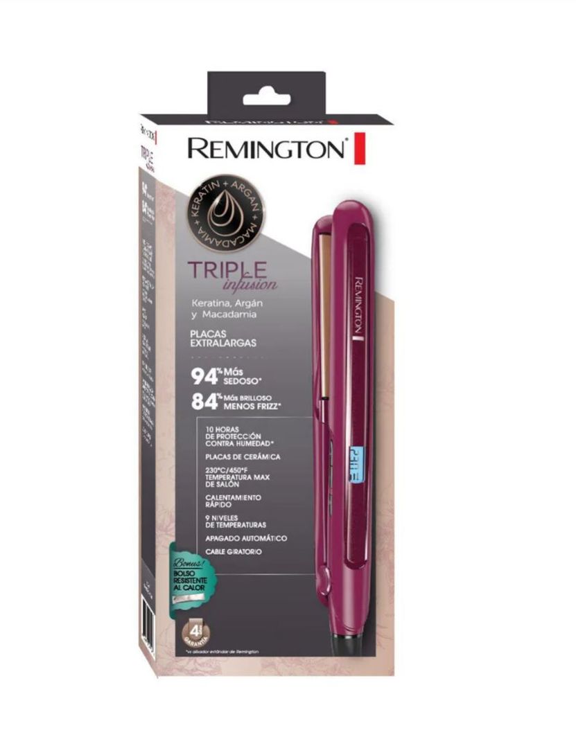 Plancha Remington Triple infusión 