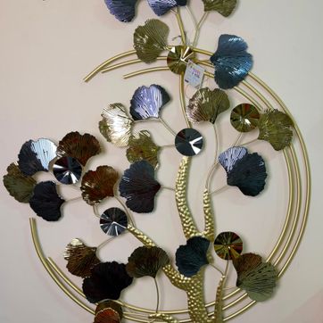 APLIQUE CROMADO EN FORMA DE ARBOL - imagen 1