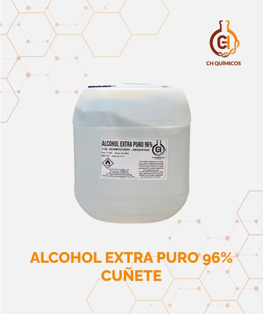 ALCOHOL ETÍLICO: EXTRAPURO USP - CUÑETE