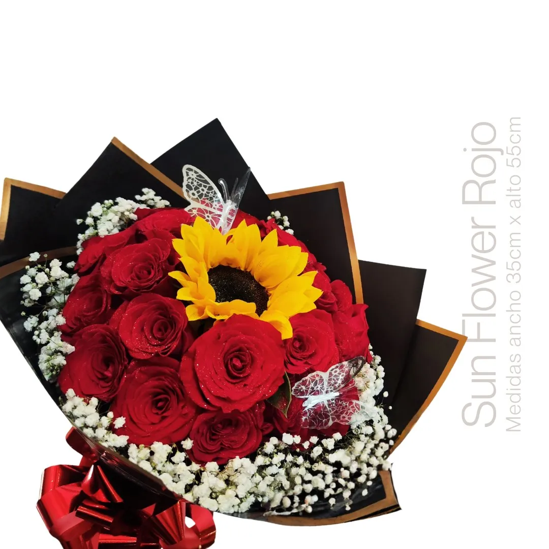 BOUQUET SUNFLOWER ROJO