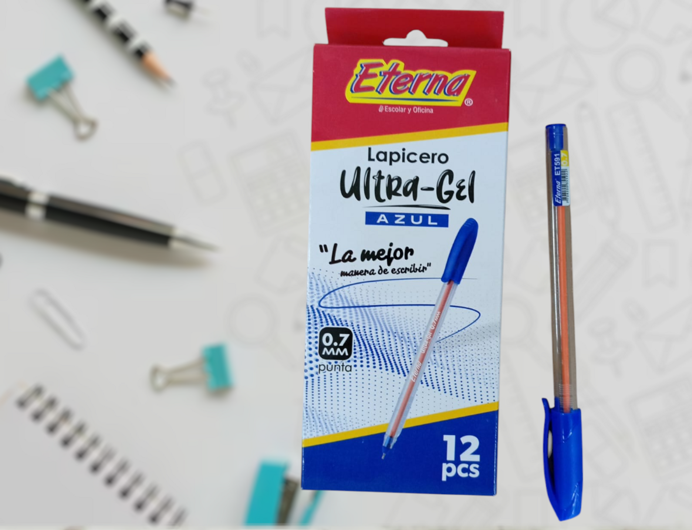 LAPICERO ETERNA ULTRA GEL 0,7 AZUL-LCP
