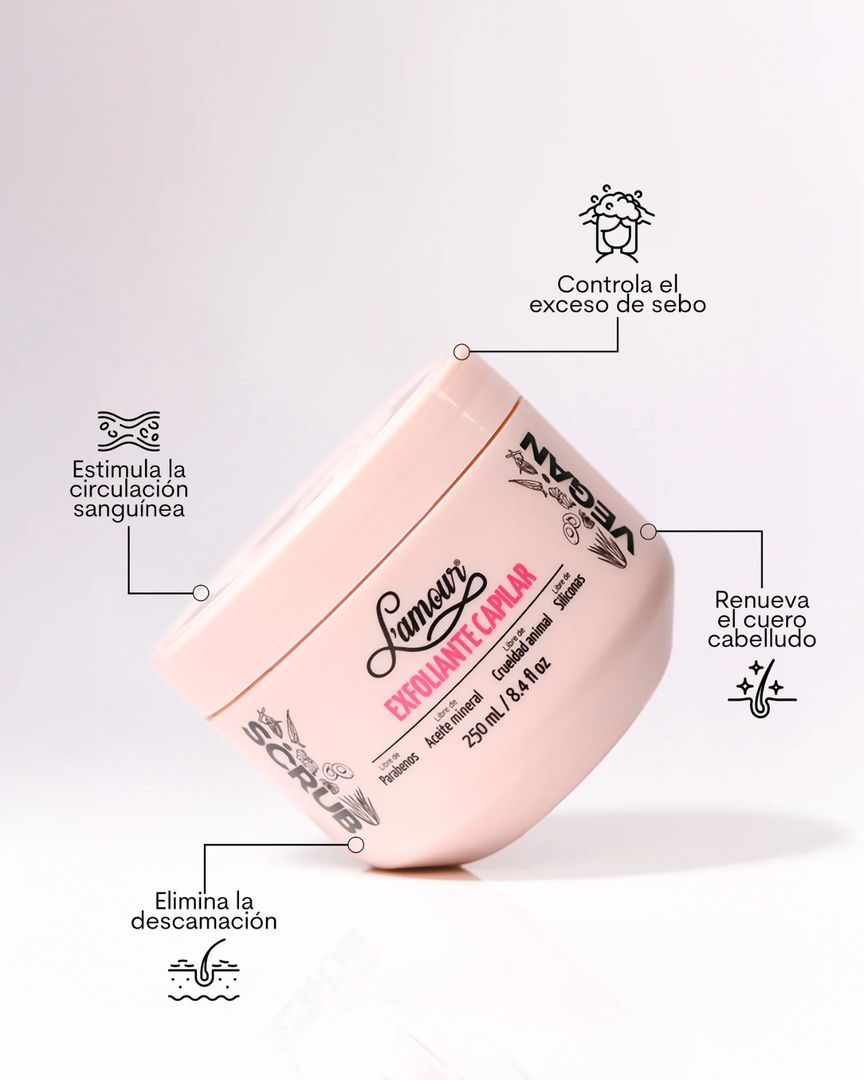 EXFOLIANTE CAPILAR LAMOUR 250ML