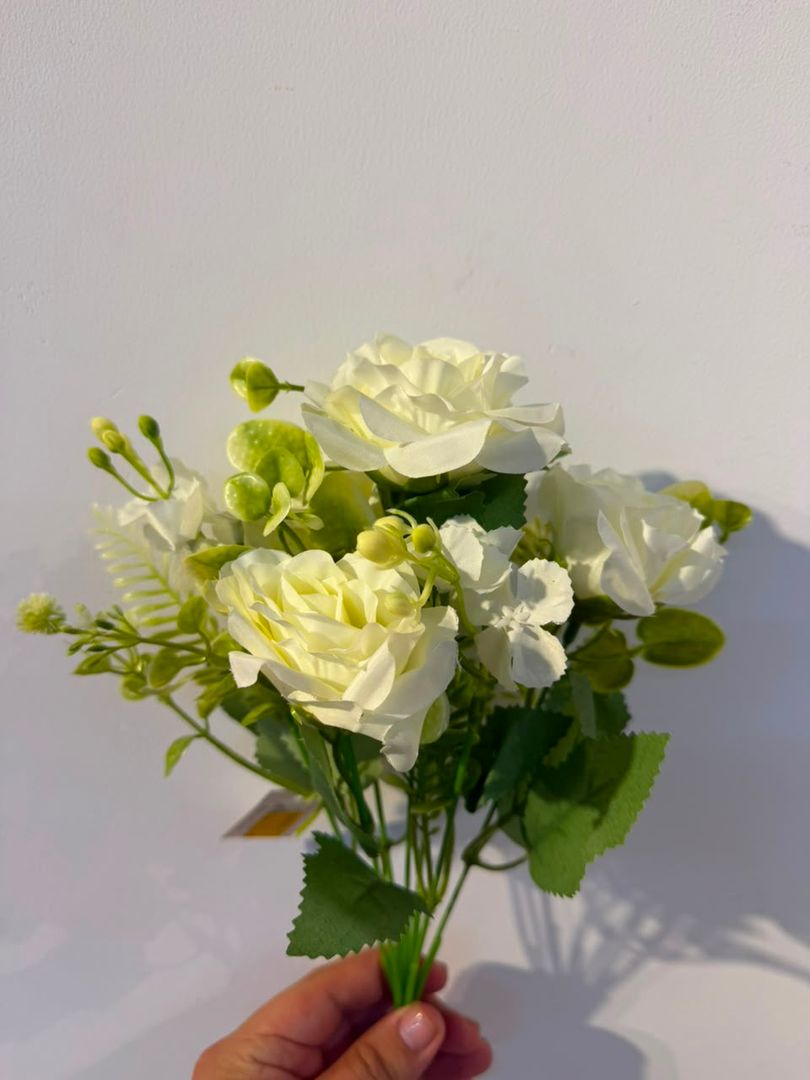 MINI ROSA X 7 BLANCA