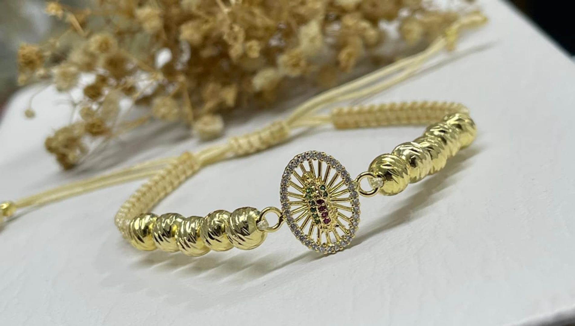 Pulsera tejida virgen guadalupe colors balin 6m italy