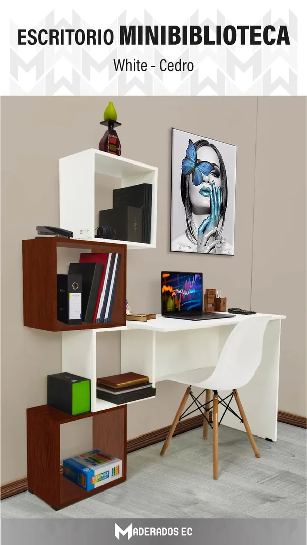 Escritorio - modelo Minibiblioteca