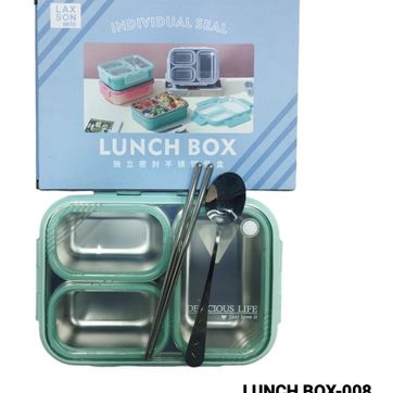 Imagen del producto LONCHERA TRES PUESTOS CON CUBIERTOS