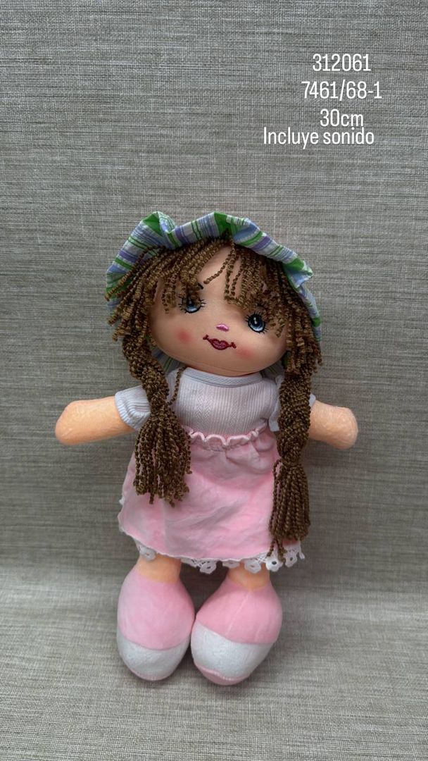 MUÑECA CON SONIDO SURTIDA 30 CM
