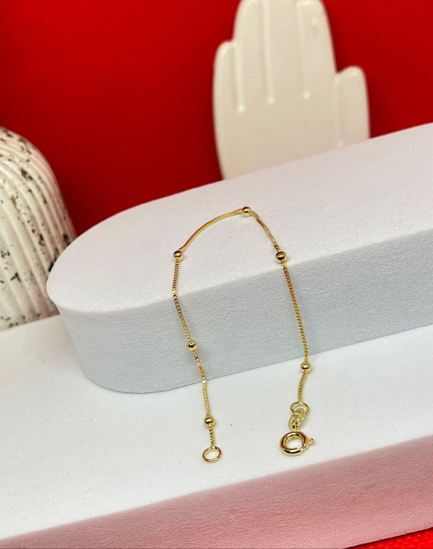 Pulsera veneciana de puntos de 18cm