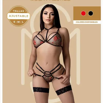Imagen del producto CONJUNTO BICOLOR ROJO. NEGRO LMB40